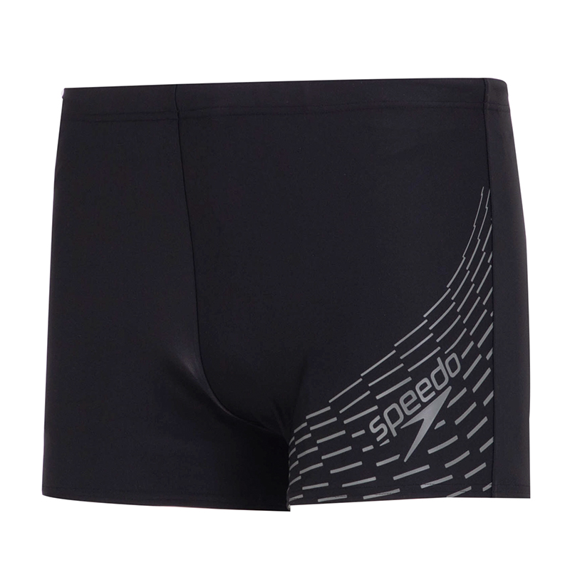 速比涛/SpeedoMEDLEY LOGO ASHT AM BLACK/GREY男平角泳裤8-11354G692